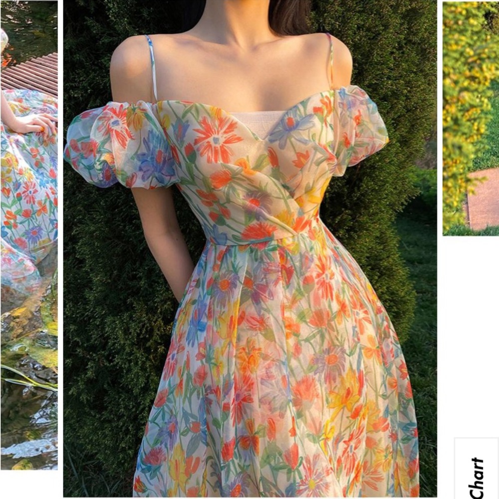 Floral cottagecore summer dress NWOT - Picture 2 of 16